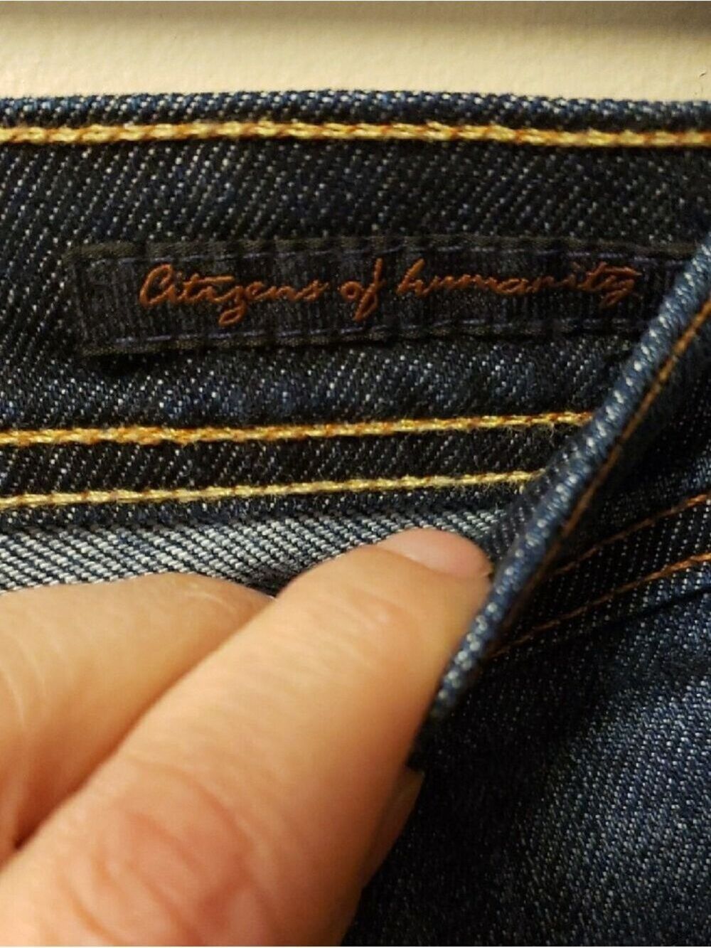 Citizens Of Humanity Ingrid 002 Low Waist Flair Stretch Dark Blue Jeans - Picture 5 of 14